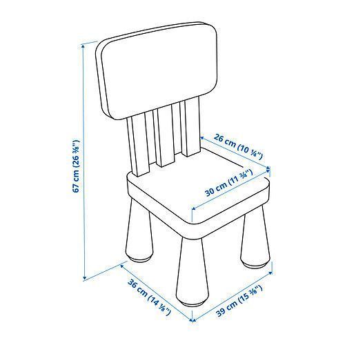 Стул детский IKEA MAMMUT Голубой 305.819.88 305.819.88 ➜ Пакуємо МИ📦 фото