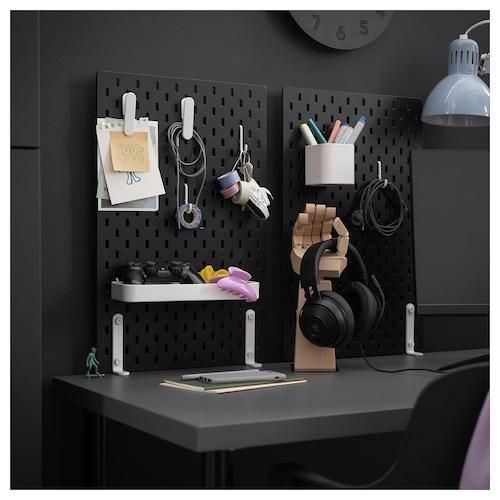 Настінна дошка-органайзер IKEA SK&Aring;DIS 56х36 см. 805.343.72 Чорна 805.343.72 ➜ Пакуємо МИ📦 фото