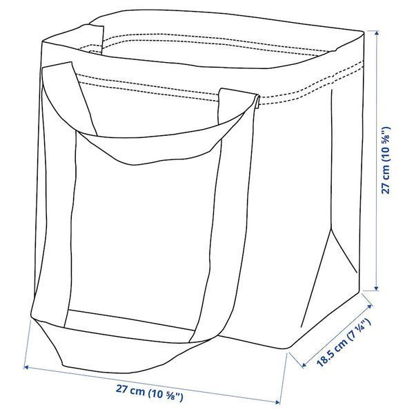 Сумка для покупок IKEA BRATTBY 27x27 см Синя 201.036.48 201.036.48 ➜ Пакуємо МИ📦 фото Сумка для покупок IKEA BRATTBY 27x27 см Синя 201.036.48 201.036.48 ➜ Пакуємо МИ📦 фото