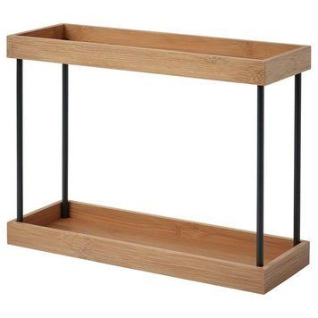 Органайзер с 2 полками IKEA N&Aring;LBLECKA 38x13x28 см Деревянный 105.646.16 105.646.16 ➜ Пакуємо МИ📦 фото