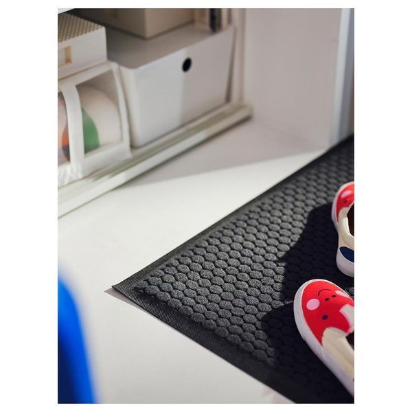 Килимок придверний IKEA VATTENVERK 100x150 см Темно-сірий 405.170.20 405.170.20 ➜ Пакуємо МИ📦 фото