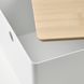 Контейнер с крышкой IKEA KUGGIS 26x35x15 см Белый / бамбук 395.612.88 395.612.88 ➜ Пакуємо МИ📦 фото 2