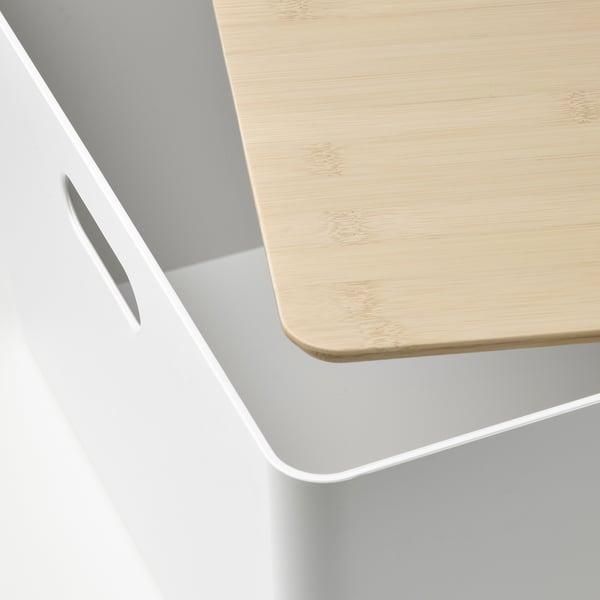 Контейнер с крышкой IKEA KUGGIS 37x54x21 см Белый / бамбук 795.612.91 795.612.91 ➜ Пакуємо МИ📦 фото Контейнер с крышкой IKEA KUGGIS 37x54x21 см Белый / бамбук 795.612.91 795.612.91 ➜ Пакуємо МИ📦 фото