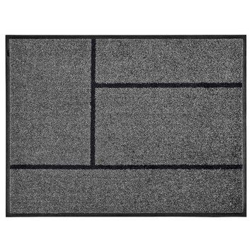 Придверный коврик IKEA K&Ouml;GE 69x90 см Серый/черный 302.879.39 302.879.39 ➜ Пакуємо МИ📦 фото