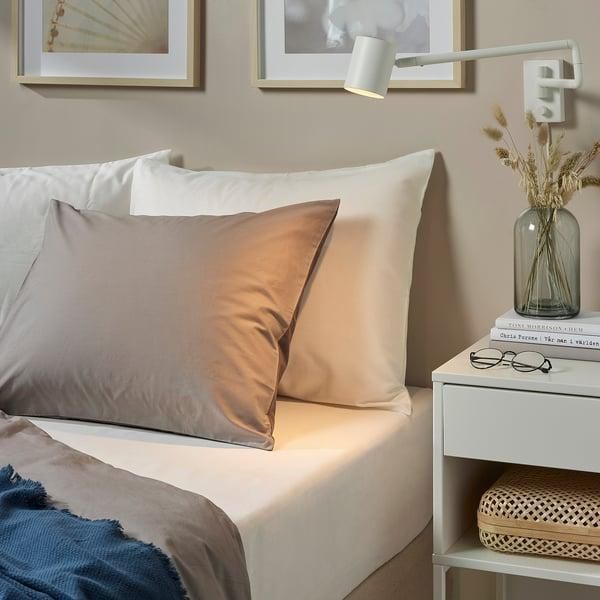 Простирадло на резинці IKEA F&Auml;RGM&Aring;RA 90x200 см Біле 403.477.30 403.477.30 ➜ Пакуємо МИ📦 фото