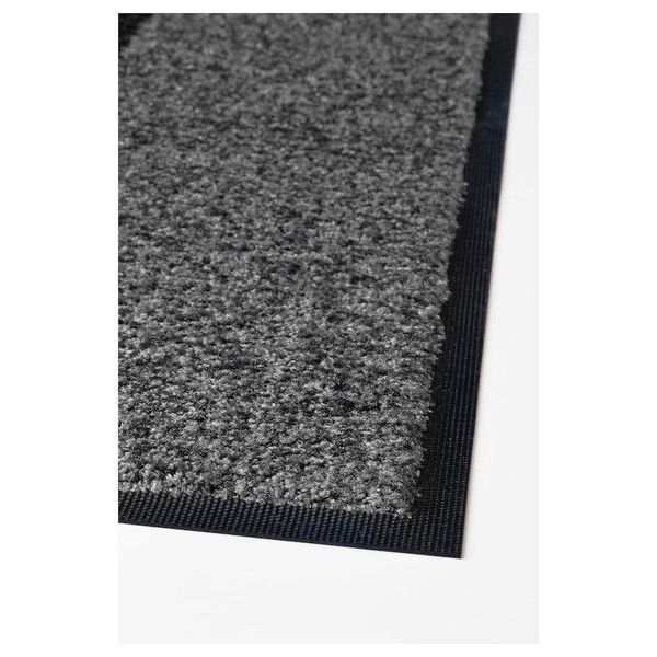 Придверный коврик IKEA K&Ouml;GE 69x90 см Серый/черный 302.879.39 302.879.39 ➜ Пакуємо МИ📦 фото