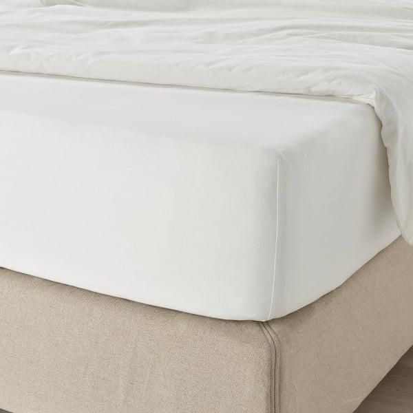 Простыня на резинке IKEA F&Auml;RGM&Aring;RA 140x200 см Белая 903.477.23 903.477.23 ➜ Пакуємо МИ📦 фото