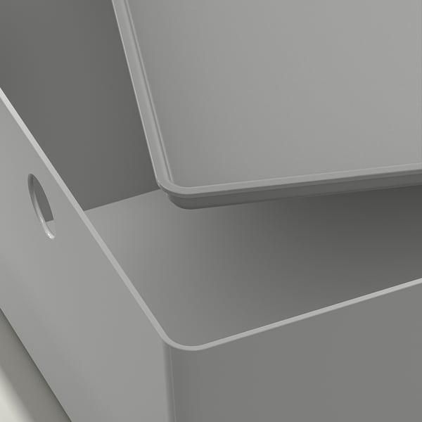 Контейнер с крышкой IKEA KUGGIS 26x35x15 см Серый 695.967.62 695.967.62 ➜ Пакуємо МИ📦 фото
