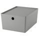 Контейнер с крышкой IKEA KUGGIS 26x35x15 см Серый 695.967.62 695.967.62 ➜ Пакуємо МИ📦 фото 1