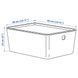 Контейнер с крышкой IKEA KUGGIS 26x35x15 см Серый 695.967.62 695.967.62 ➜ Пакуємо МИ📦 фото 5