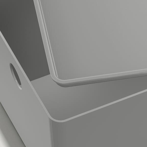 Контейнер с крышкой IKEA KUGGIS 18x26x15 см Серый 495.967.63 495.967.63 ➜ Пакуємо МИ📦 фото