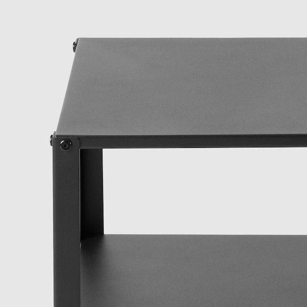 Прикроватная тумбочка IKEA KNARREVIK 42х34 см Черная 205.699.77 205.699.77 ➜ Пакуємо МИ📦 фото