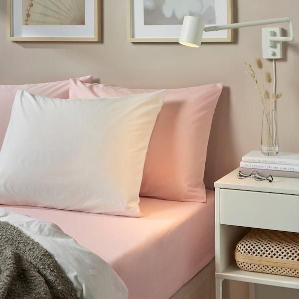 Простирадло IKEA DVALA 160x200 см Рожеве 603.576.62 603.576.62 ➜ Пакуємо МИ📦 фото Простирадло IKEA DVALA 160x200 см Рожеве 603.576.62 603.576.62 ➜ Пакуємо МИ📦 фото