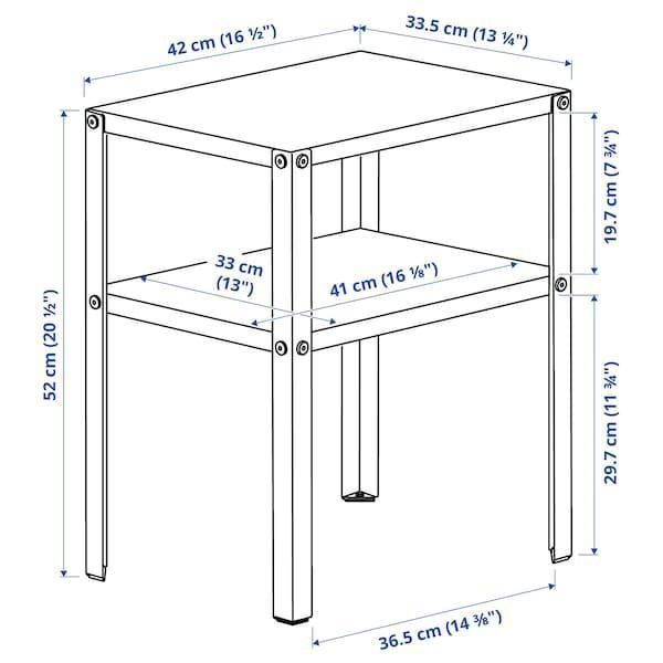 Прикроватная тумбочка IKEA KNARREVIK 42х34 см Черная 205.699.77 205.699.77 ➜ Пакуємо МИ📦 фото