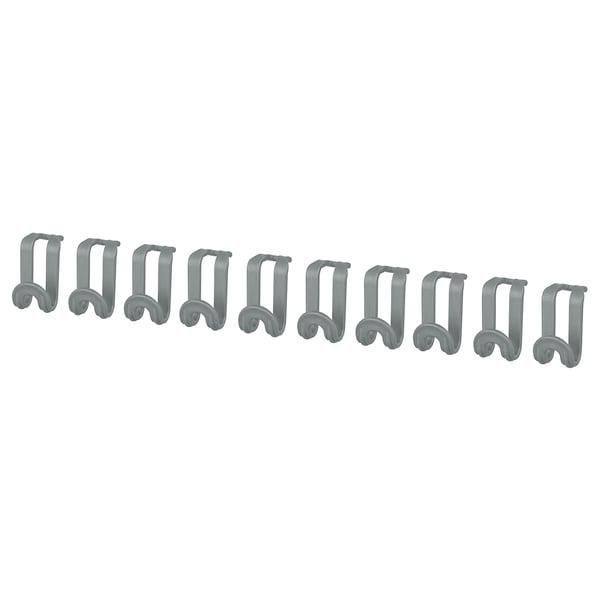 Набір гачків IKEA OMTRENT 10 предметів Сірі 606.048.94 606.048.94 ➜ Пакуємо МИ📦 фото Набір гачків IKEA OMTRENT 10 предметів Сірі 606.048.94 606.048.94 ➜ Пакуємо МИ📦 фото