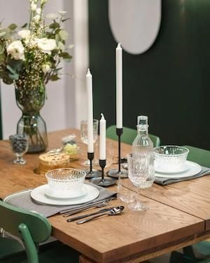 Набір підсвічників IKEA FULLTALIG 3 предмети Чорні 403.421.34 403.421.34 ➜ Пакуємо МИ📦 фото
