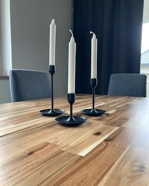 Набір підсвічників IKEA FULLTALIG 3 предмети Чорні 403.421.34 403.421.34 ➜ Пакуємо МИ📦 фото