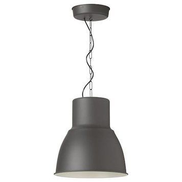 Подвесной светильник IKEA HEKTAR Диаметр - 38 см Темно-серый 402.961.08 402.961.08 ➜ Пакуємо МИ📦 фото