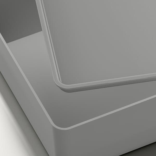 Контейнер с крышкой IKEA KUGGIS 18х26х8 см Серый 295.967.64 295.967.64 ➜ Пакуємо МИ📦 фото