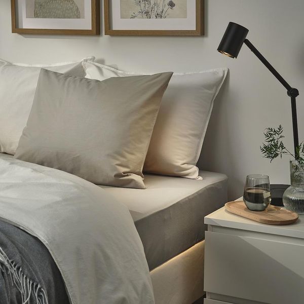 Наволочка IKEA ULLVIDE 50x60 см Серо-бежевая 905.902.49 905.902.49 ➜ Пакуємо МИ📦 фото