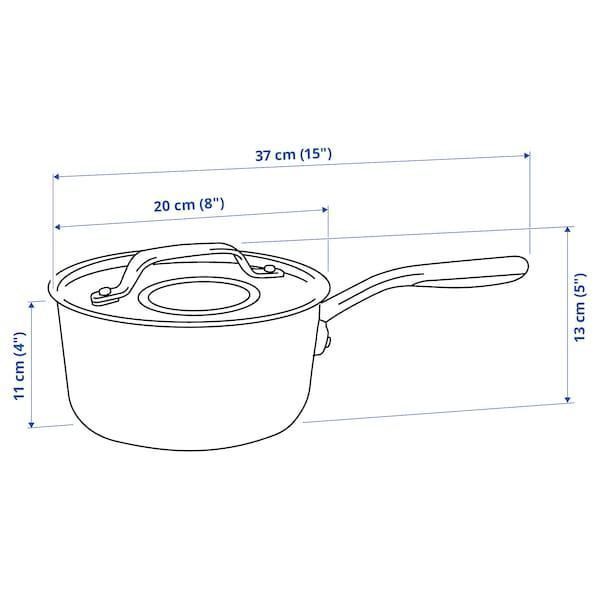 Кастрюля с крышкой IKEA SENSUELL 2.4л Стальная 703.245.48 703.245.48 ➜ Пакуємо МИ📦 фото Кастрюля с крышкой IKEA SENSUELL 2.4л Стальная 703.245.48 703.245.48 ➜ Пакуємо МИ📦 фото