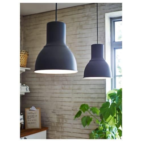 Підвісний світильник IKEA HEKTAR Діаметр &ndash; 22 см Темно-сірий 803.903.59 803.903.59 ➜ Пакуємо МИ📦 фото