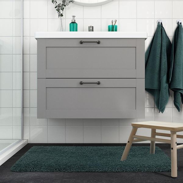 Коврик для ванной IKEA ALMTJÄRN 60x120 см Серо-бирюзовый 405.911.52 405.911.52 ➜ Пакуємо МИ📦 фото Коврик для ванной IKEA ALMTJÄRN 60x120 см Серо-бирюзовый 405.911.52 405.911.52 ➜ Пакуємо МИ📦 фото