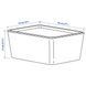 Контейнер с крышкой IKEA KUGGIS 13х18х8 см Серый 095.967.60 095.967.60 ➜ Пакуємо МИ📦 фото 4