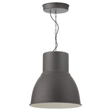 Подвесной светильник IKEA HEKTAR Диаметр - 47 см Темно-серый 602.152.05 602.152.05 ➜ Пакуємо МИ📦 фото