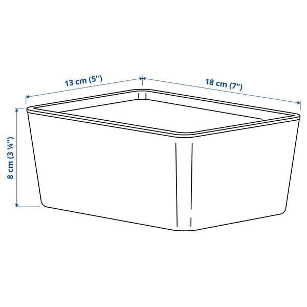 Контейнер с крышкой IKEA KUGGIS 13х18х8 см Белый 995.611.53 995.611.53 ➜ Пакуємо МИ📦 фото