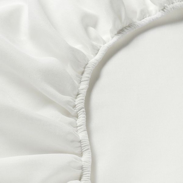 Простынь на резинке IKEA TAGGVALLMO 90x200 см Белая 104.598.18 104.598.18 ➜ Пакуємо МИ📦 фото