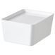 Контейнер с крышкой IKEA KUGGIS 13х18х8 см Белый 995.611.53 995.611.53 ➜ Пакуємо МИ📦 фото 1