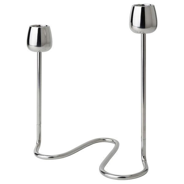Подсвечник для 2 свечей IKEA SILVERPÄRON Высота - 20 см Серебристый 405.749.87 405.749.87 ➜ Пакуємо МИ📦 фото Подсвечник для 2 свечей IKEA SILVERPÄRON Высота - 20 см Серебристый 405.749.87 405.749.87 ➜ Пакуємо МИ📦 фото