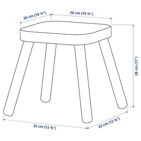 Табурет детский IKEA FLISAT Деревянный 305.965.36 305.965.36 ➜ Пакуємо МИ📦 фото