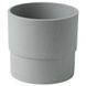 Горшок для цветов IKEA NYPON Диаметр - 12 см Серый 403.956.17 403.956.17 ➜ Пакуємо МИ📦 фото 1