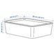 Контейнер с крышкой IKEA KUGGIS 18х26х8 см Белый 095.611.57 095.611.57 ➜ Пакуємо МИ📦 фото 5