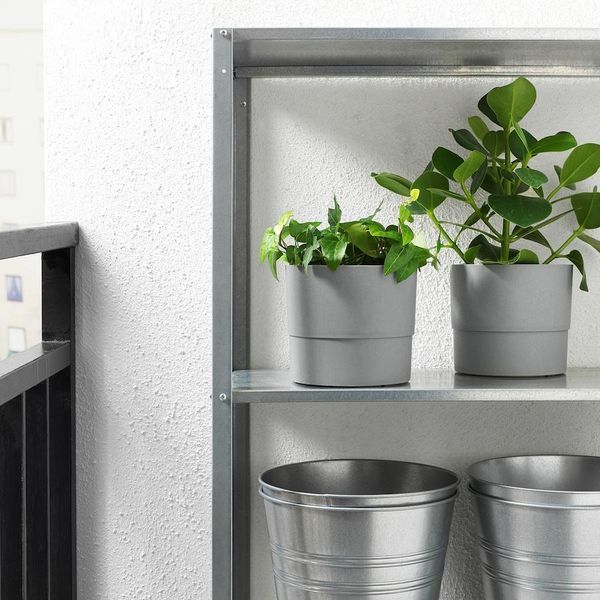 Горшок для цветов IKEA NYPON Диаметр - 15 см Серый 603.956.16 603.956.16 ➜ Пакуємо МИ📦 фото