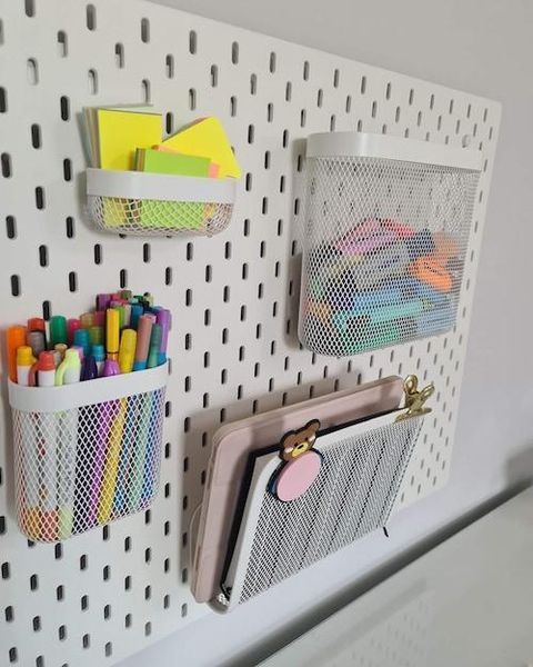Набор корзин для настенного органайзера IKEA SK&Aring;DIS 3 предмета 505.177.60 Белый 505.177.60 ➜ Пакуємо МИ📦 фото