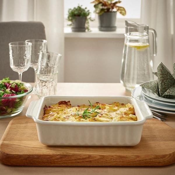 Форма для запекания IKEA POETISK Кремовая 30x20 см 205.138.72 205.138.72 ➜ Пакуємо МИ📦 фото