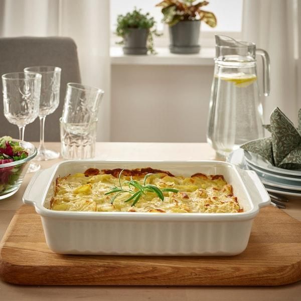 Форма для запекания IKEA POETISK Кремовая 34x23 см 105.138.63 105.138.63 ➜ Пакуємо МИ📦 фото