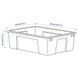 Контейнер IKEA SAMLA (ІКЕА САМЛА). 40102978. Прозорий 401.029.78 ➜ Пакуємо МИ📦 фото 8