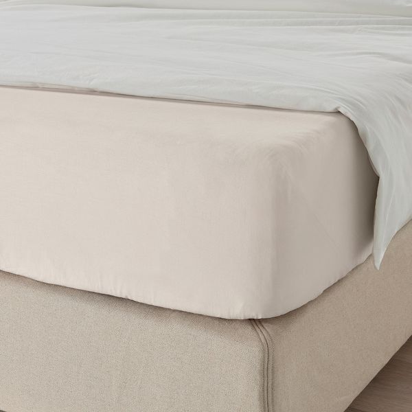 Простыня IKEA DVALA 80х200 см Бежевая 303.967.64 303.967.64 ➜ Пакуємо МИ📦 фото Простыня IKEA DVALA 80х200 см Бежевая 303.967.64 303.967.64 ➜ Пакуємо МИ📦 фото
