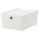 Контейнер с крышкой IKEA KUGGIS 26x35x15 см Белый 595.611.88 595.611.88 ➜ Пакуємо МИ📦 фото 1