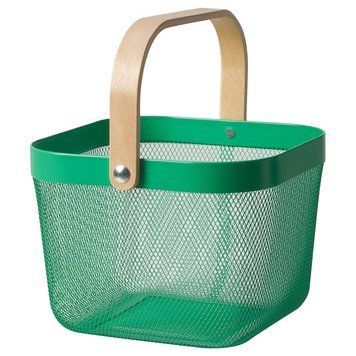Корзина IKEA RISATORP 25х26х18 см Зеленая 205.886.88 205.886.88 ➜ Пакуємо МИ📦 фото