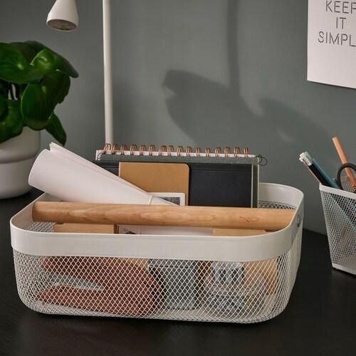 Корзина с отделениями IKEA RISATORP 33х24х11 см 505.276.36 Белая 505.276.36 ➜ Пакуємо МИ📦 фото