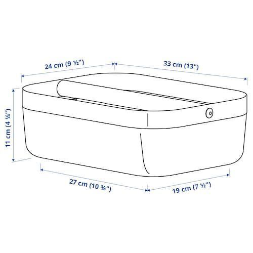Корзина с отделениями IKEA RISATORP 33х24х11 см 505.276.36 Белая 505.276.36 ➜ Пакуємо МИ📦 фото