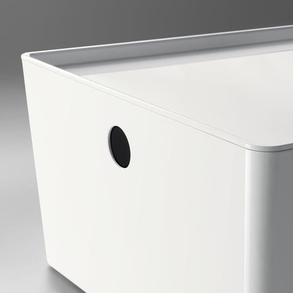 Контейнер с крышкой IKEA KUGGIS 37x54x21 см Белый 895.612.00 895.612.00 ➜ Пакуємо МИ📦 фото