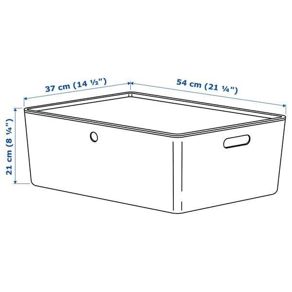 Контейнер с крышкой IKEA KUGGIS 37x54x21 см Белый 895.612.00 895.612.00 ➜ Пакуємо МИ📦 фото