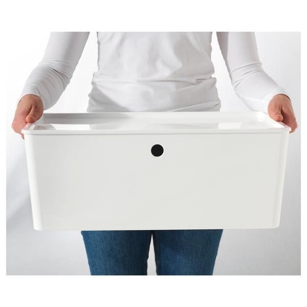 Контейнер с крышкой IKEA KUGGIS 37x54x21 см Белый 895.612.00 895.612.00 ➜ Пакуємо МИ📦 фото