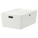 Контейнер с крышкой IKEA KUGGIS 37x54x21 см Белый 895.612.00 895.612.00 ➜ Пакуємо МИ📦 фото 1
